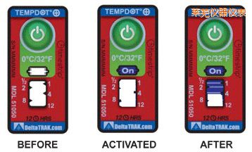 萊蕪溫度指示標(biāo)簽 累計(jì)上升時(shí)間/溫度的標(biāo)簽